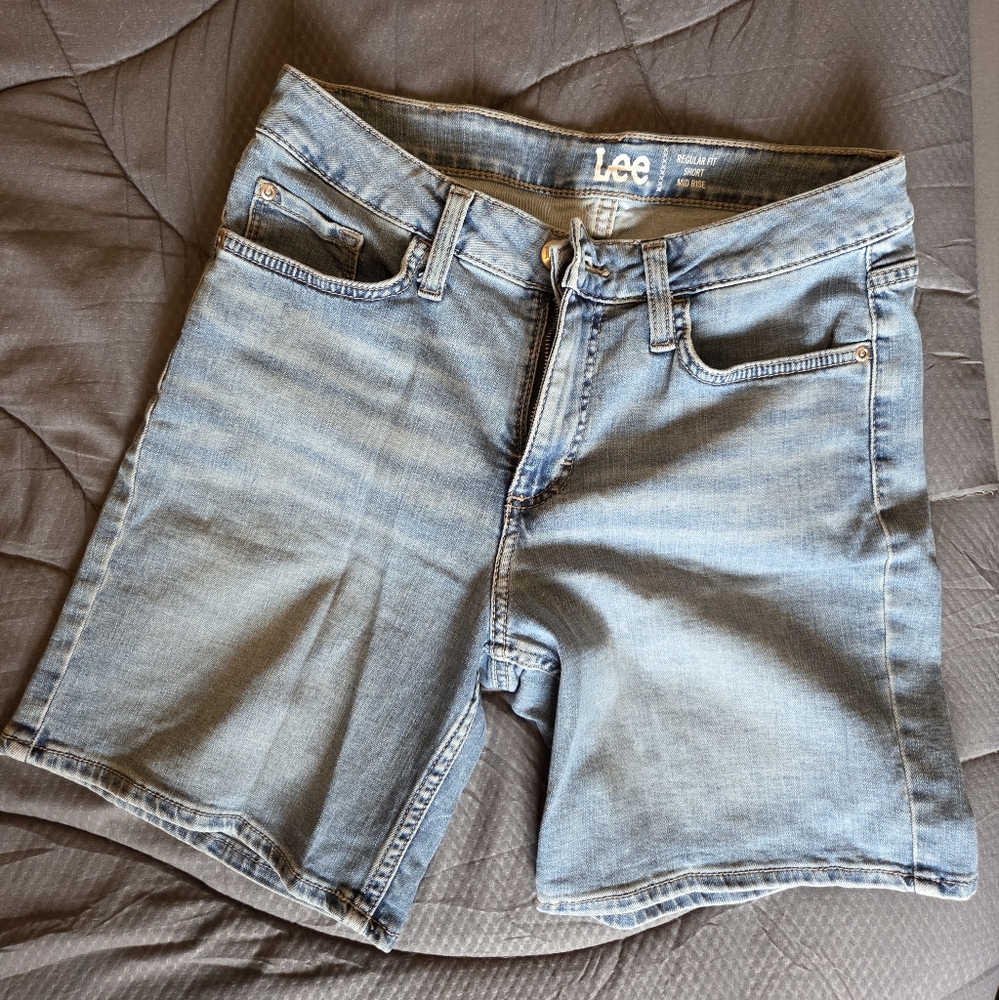 Lee Women's Light Blue Denim Shorts